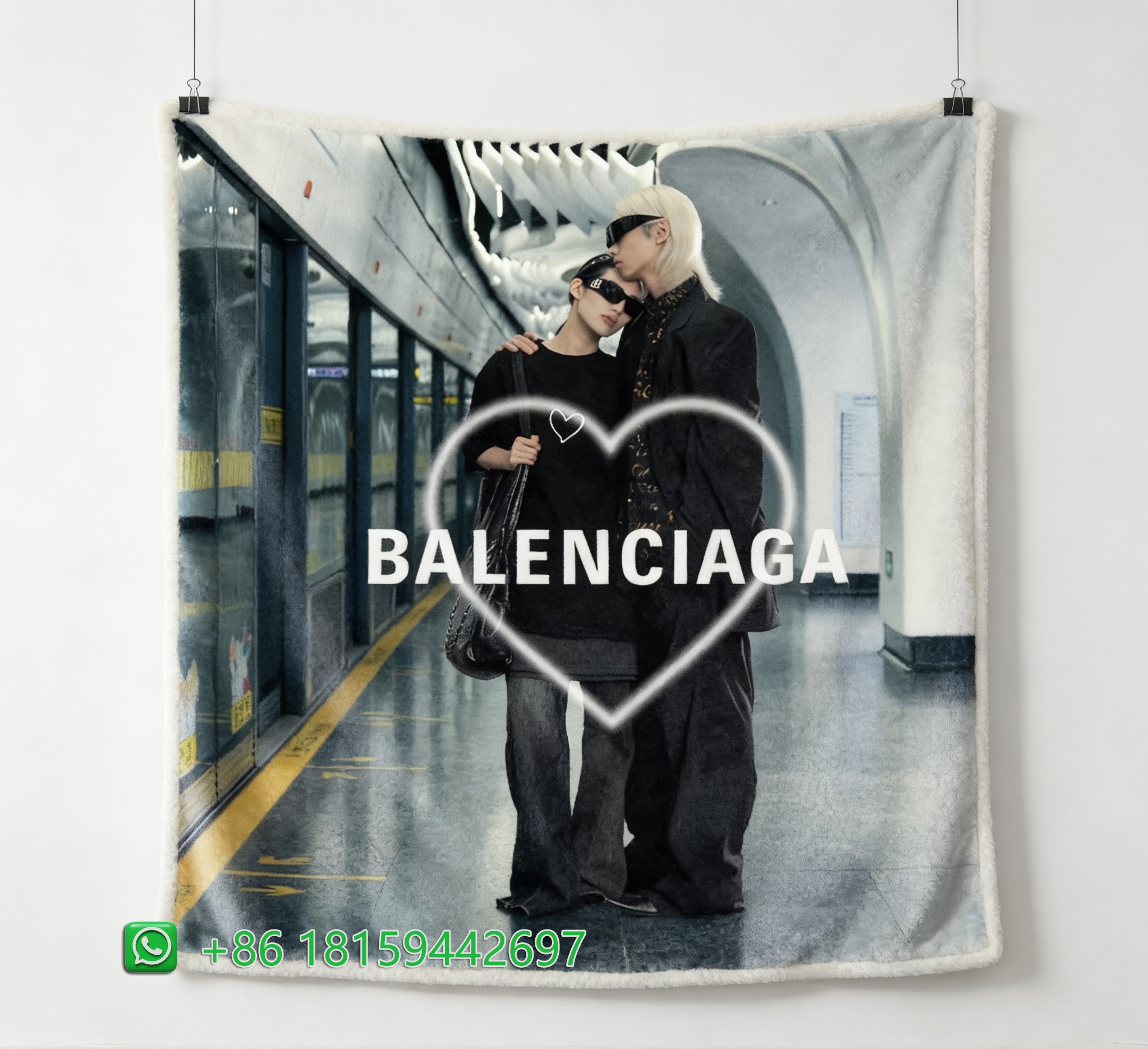 Balenciaga Throw Blankets